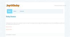 Desktop Screenshot of joyofbaby.com